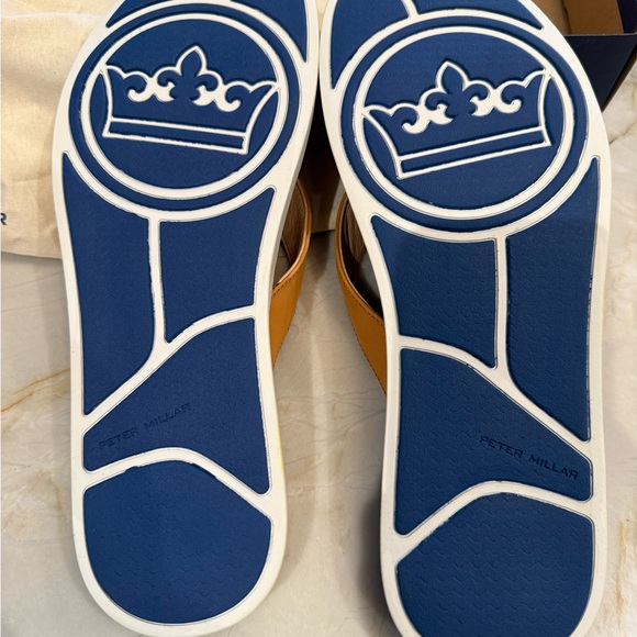 NEW in box - PETER MILLAR men's Hyperlight Slide Nubuck Flip Flop - Picture 8 of 11